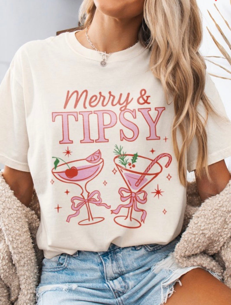 Merry & Tipsy Graphic Tee