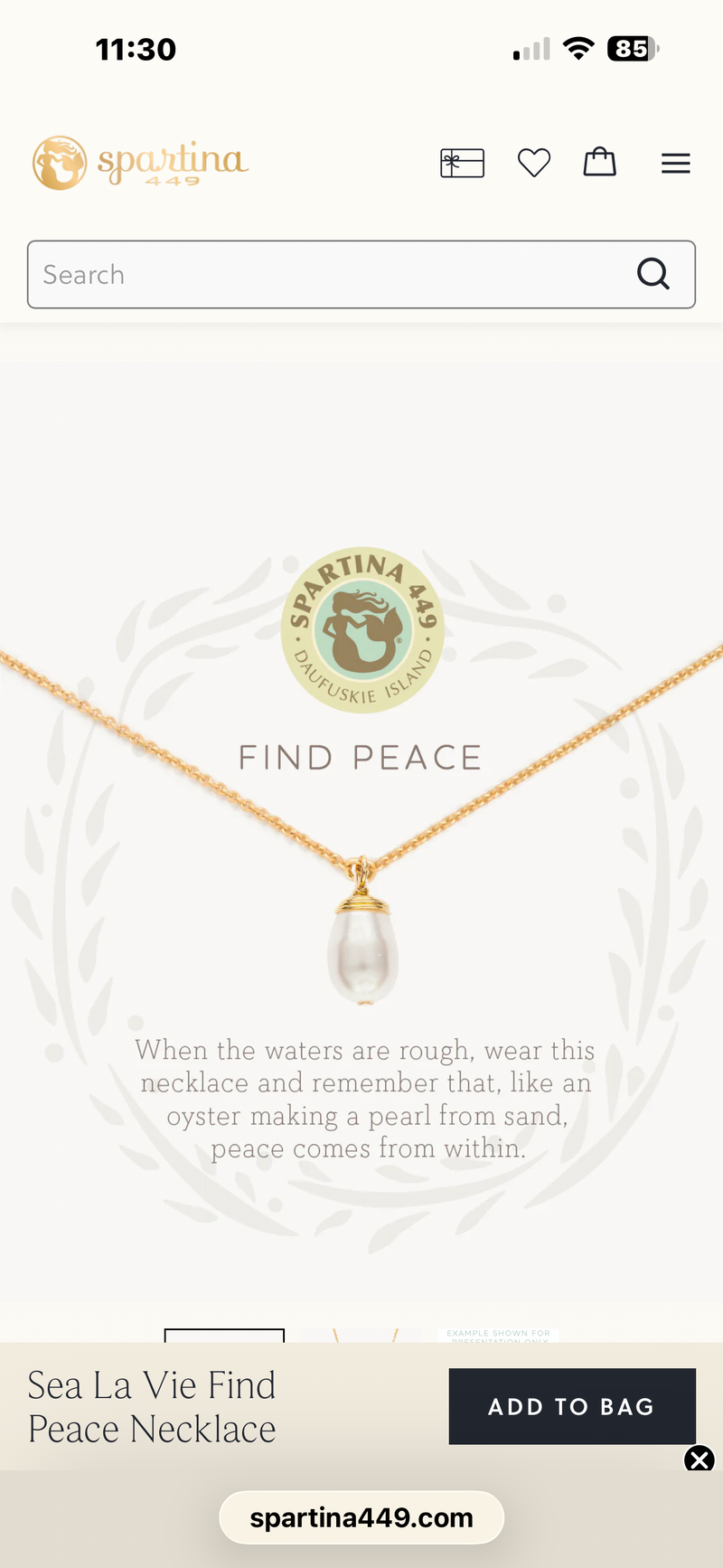 Sea La Vie Find Peace Necklace