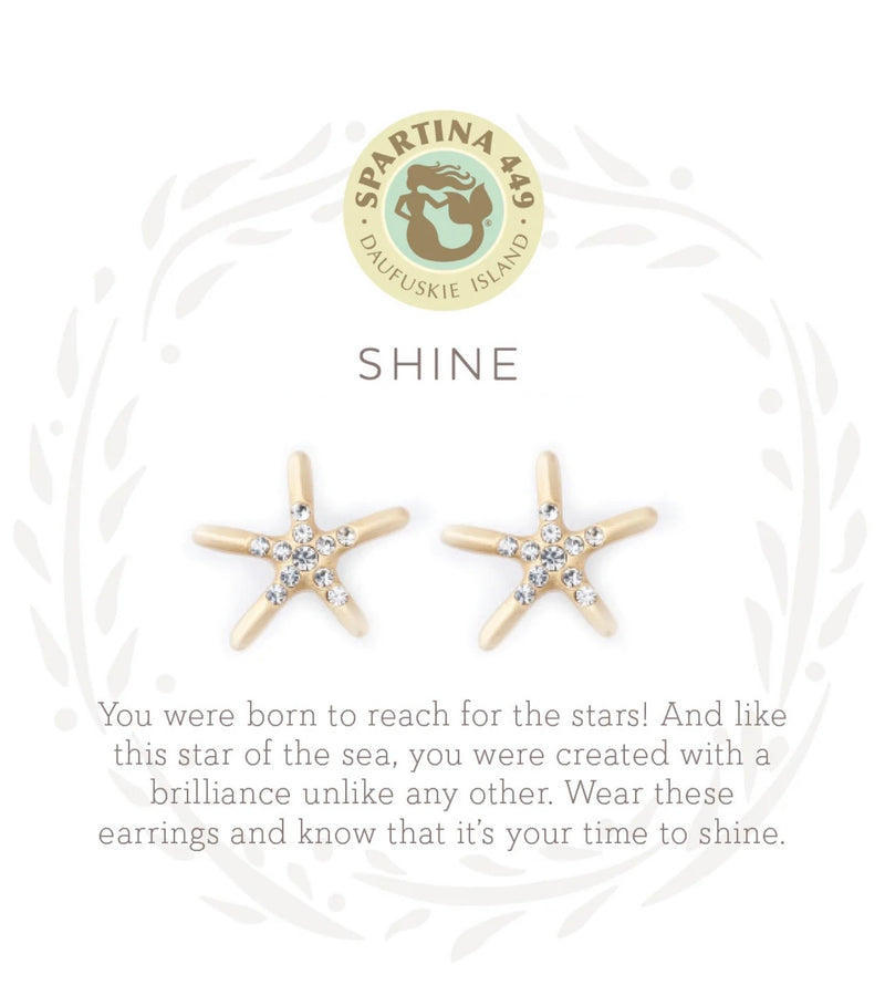 Sea La Vie Shine Starfish Studs