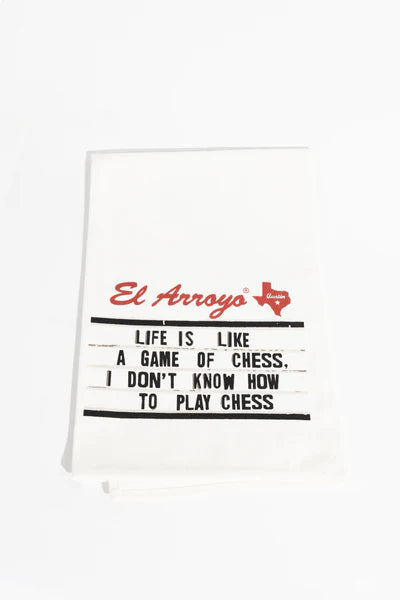 El Arroyo Tea Towel - Chess