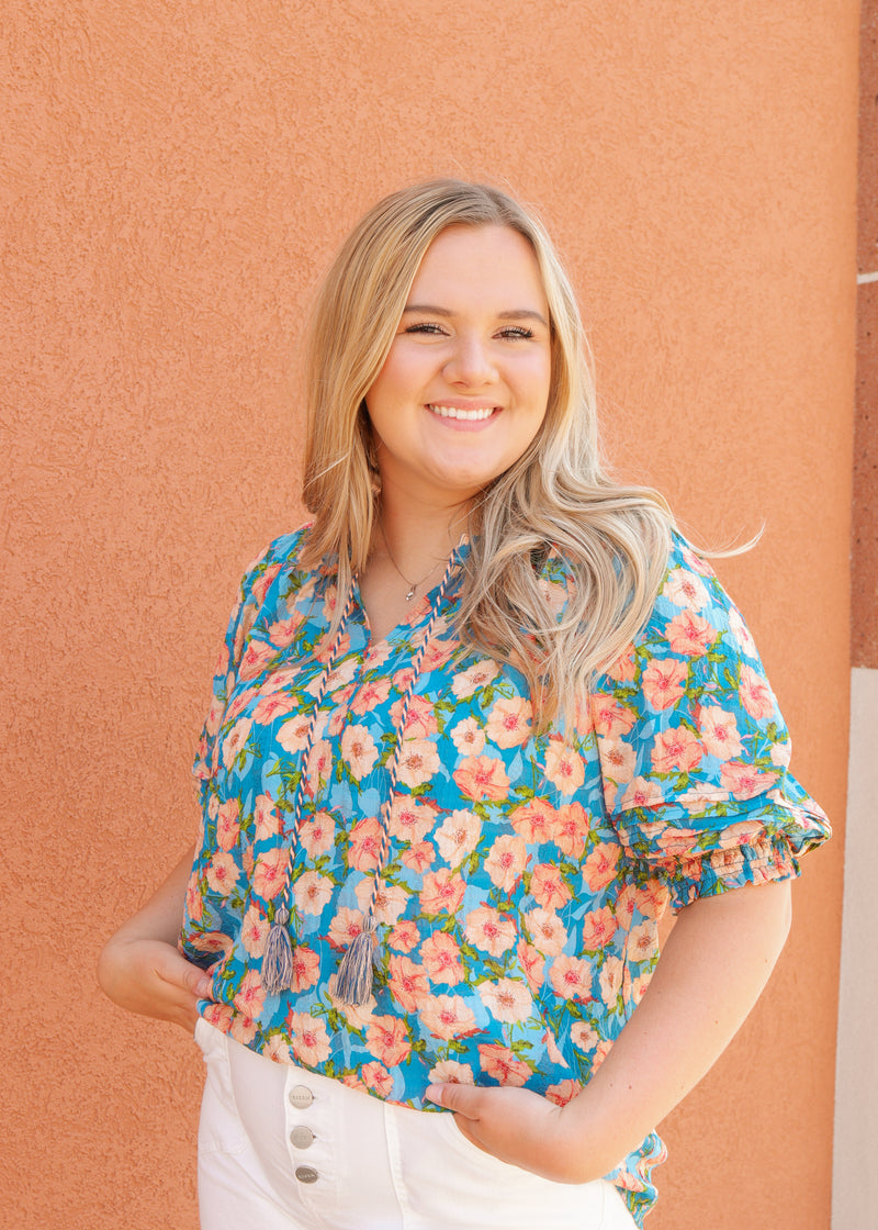 Peasantly Floral Blouse