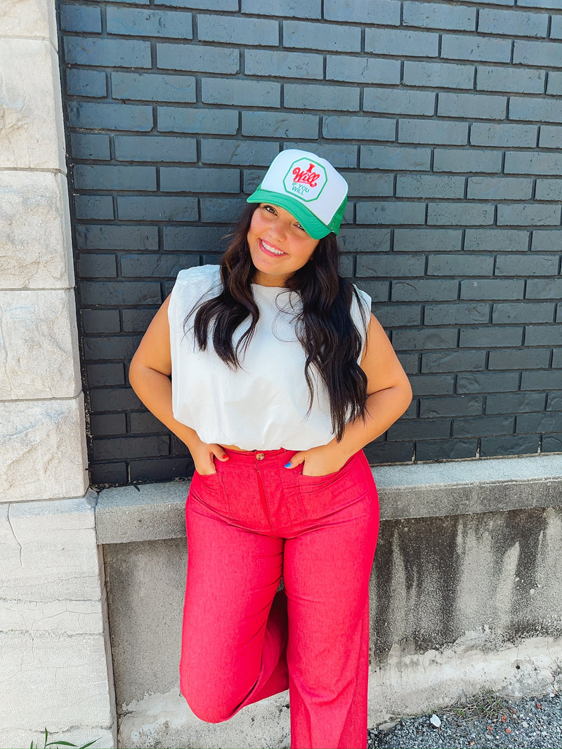 Jovi Cropped Bubble Top