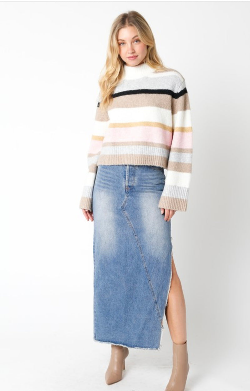 New Day Stripe Sweater