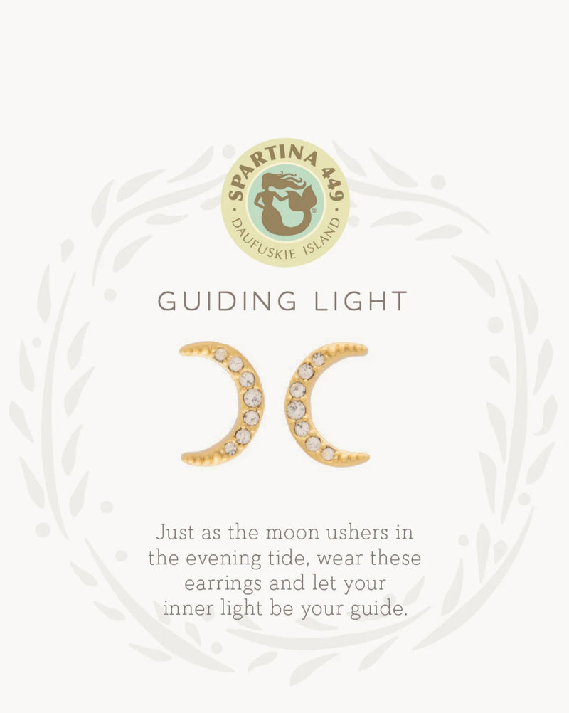 Sea La Vie Stud Earrings Guiding Light/Crescent