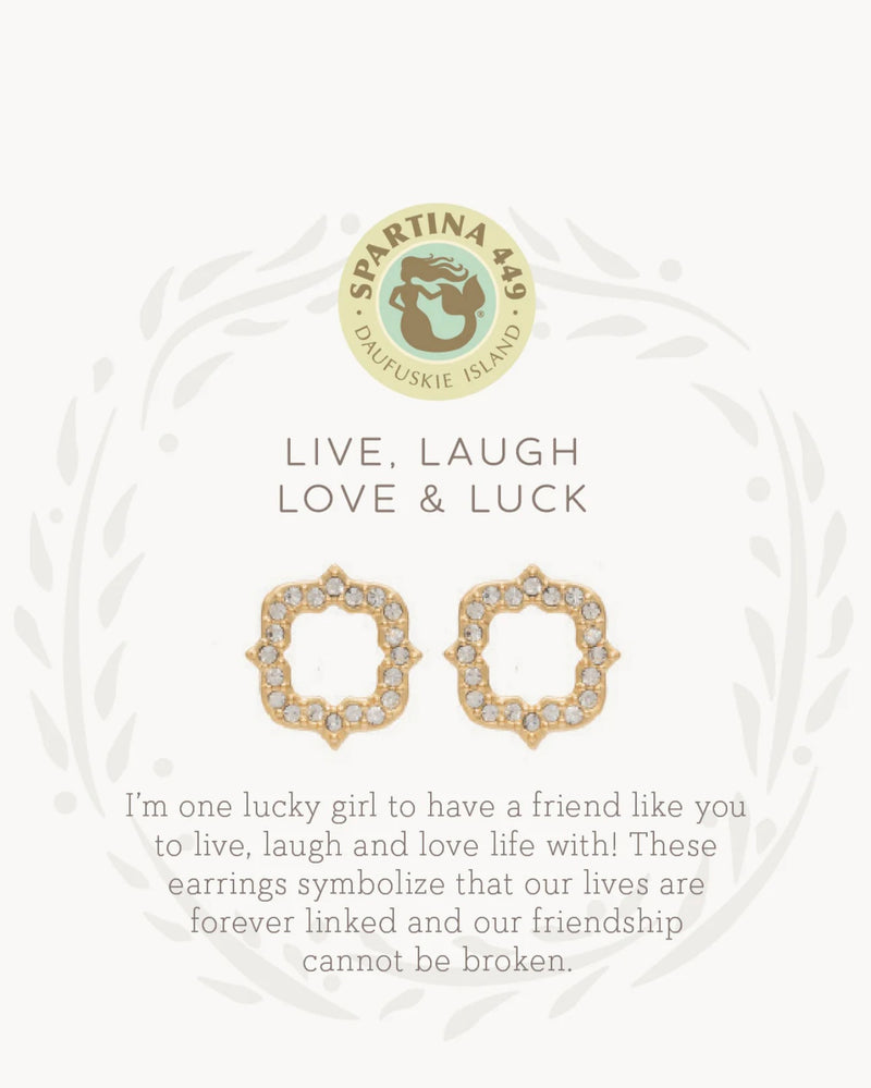 Sea La Vie Stud Earrings Luck/Quatrefoil