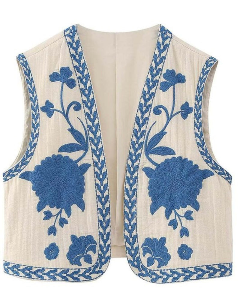 Close To The Floral Vest