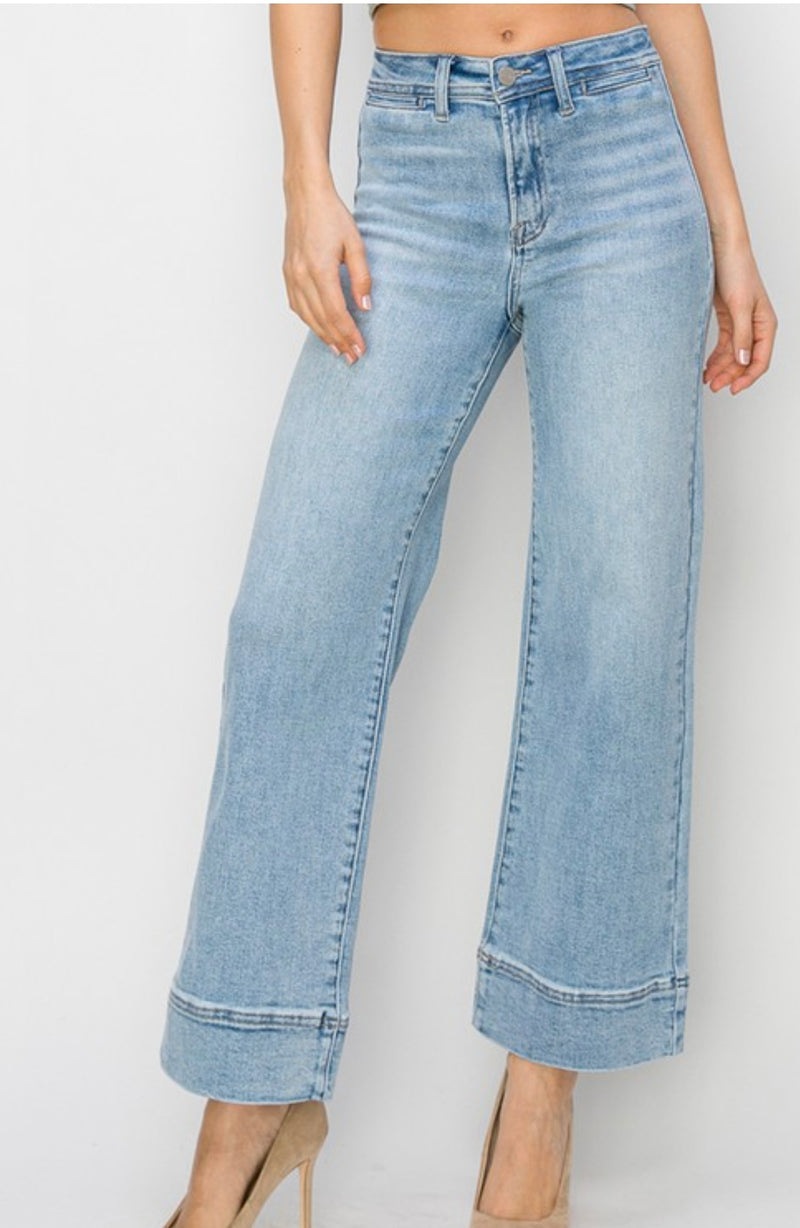 Gentry High Rise Crop Wide Jean