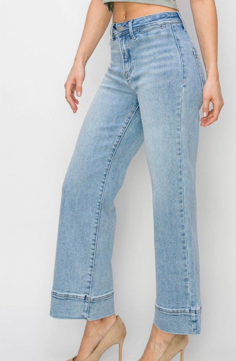 Gentry High Rise Crop Wide Jean