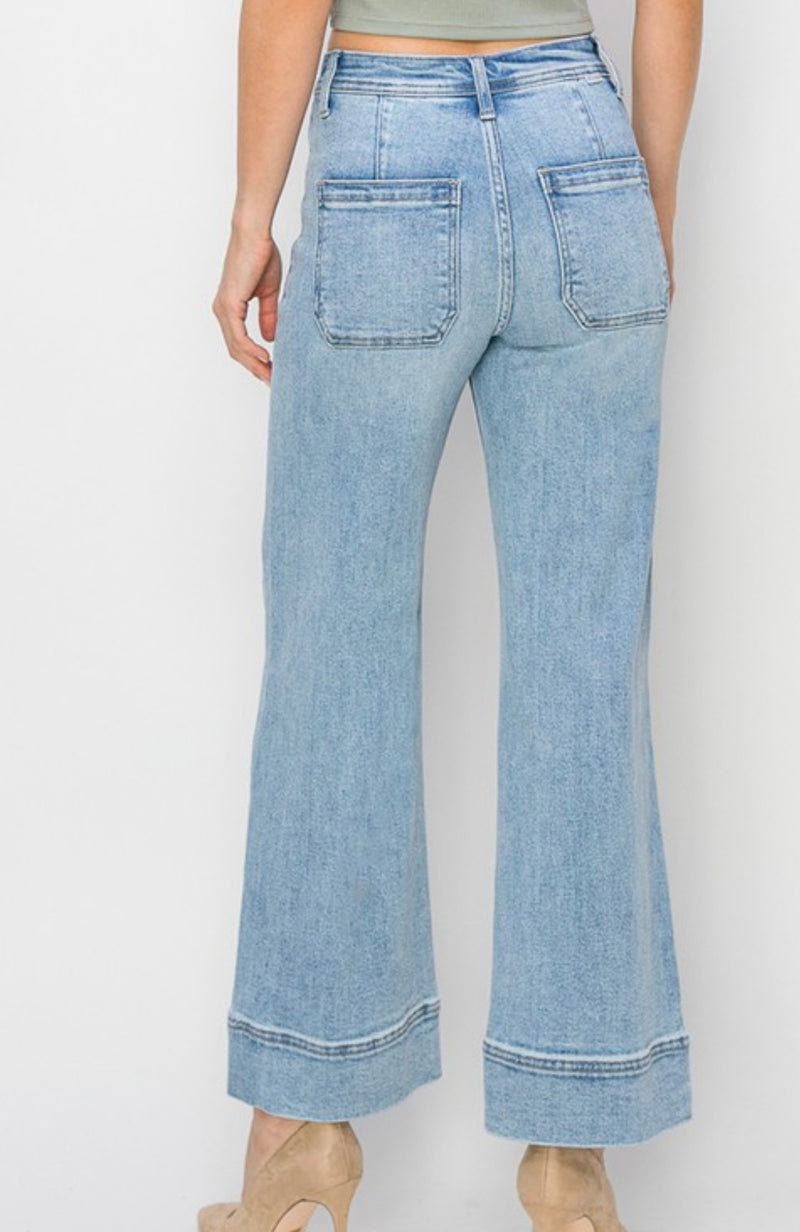 Gentry High Rise Crop Wide Jean