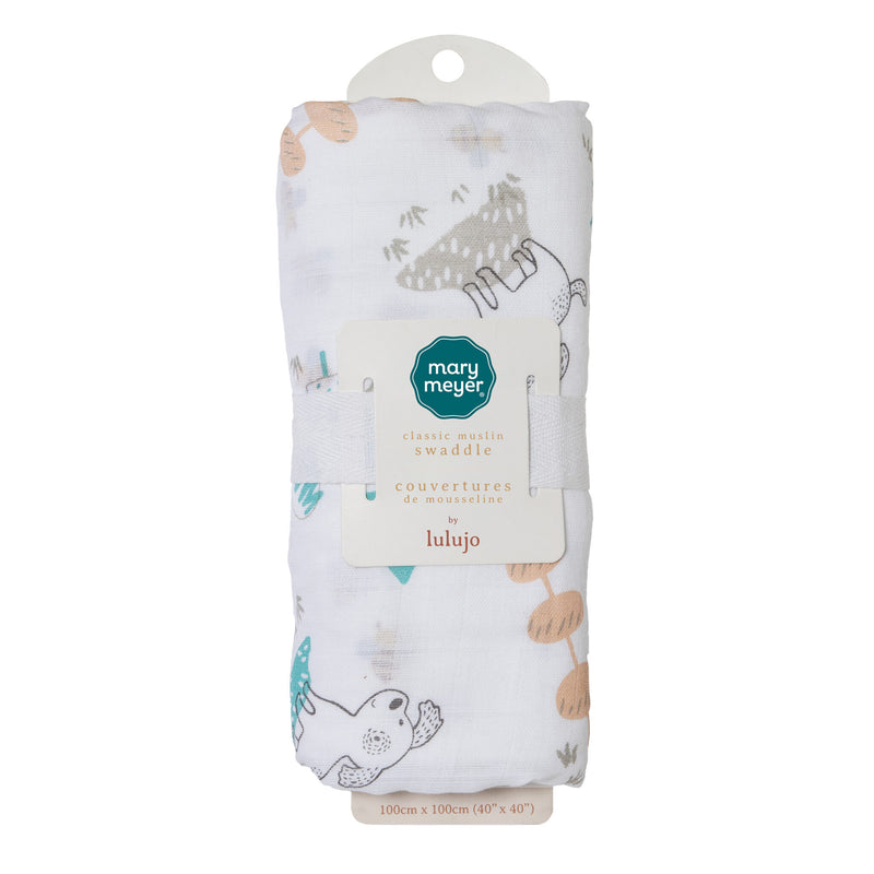 Lulujo Sparky Puppy Cotton Swaddle