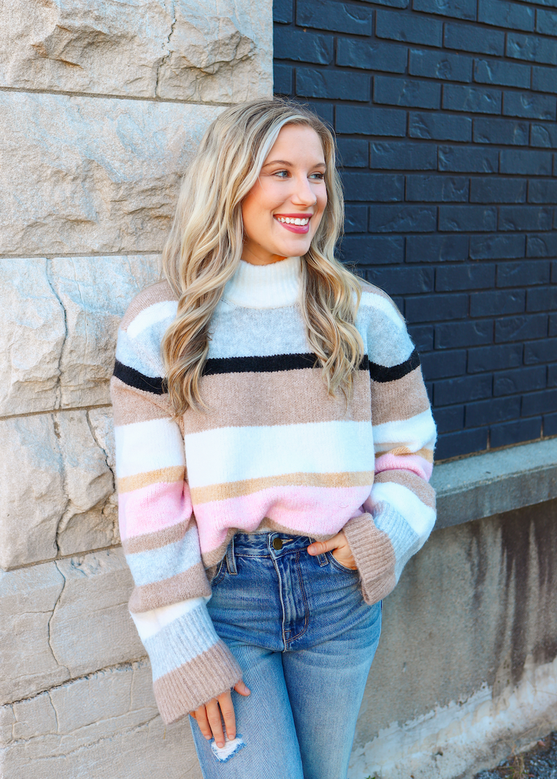 New Day Stripe Sweater