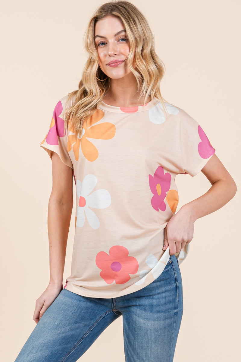 Floral Short Sleeve T-Shirt (Online Only/Ships from USA)