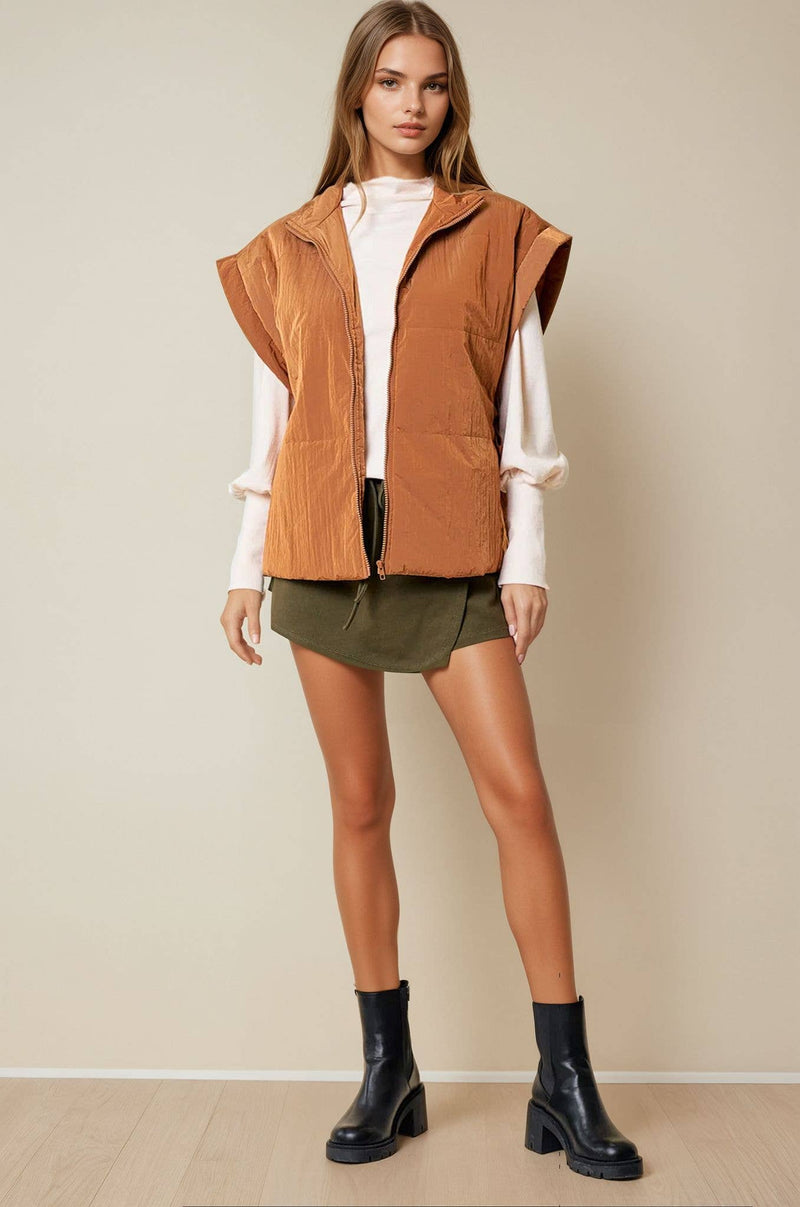 TIE SIDE PUFFER VEST