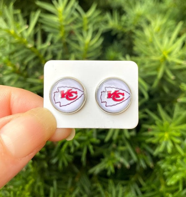 Kansas City Chiefs Stud Earrings Pair (Online Only)