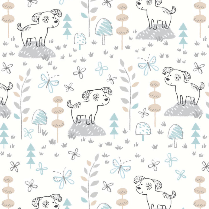 Lulujo Sparky Puppy Cotton Swaddle