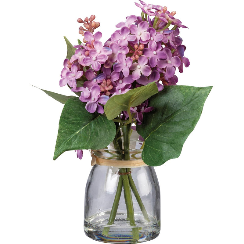 Purple Lilac Glass Jar