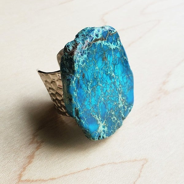 Blue Regalite Chunky Ring  (Online Only)