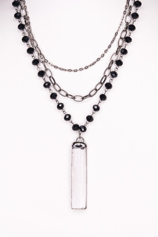 Ebony Crystal Necklace