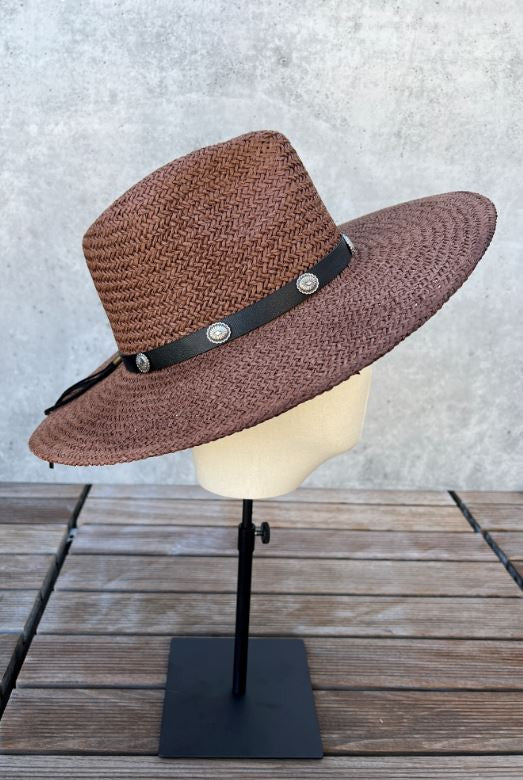 Summer Straw Fedora Hat