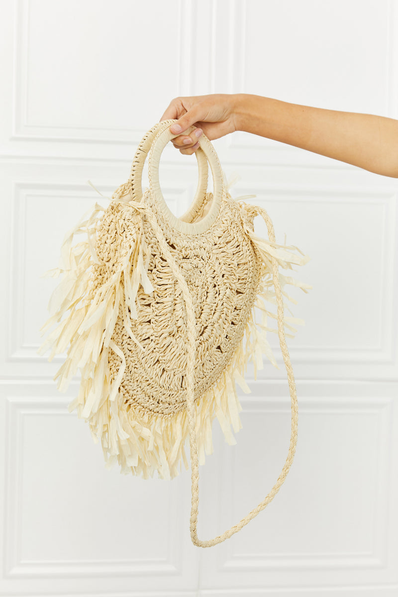 Fame Found My Paradise Straw Handbag (Online Only)