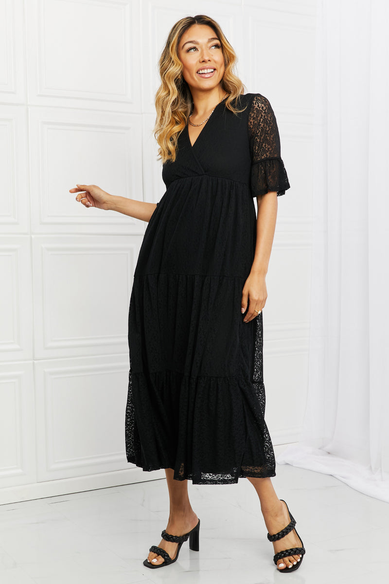 Lovely Lace Tiered Dress (Online Only)