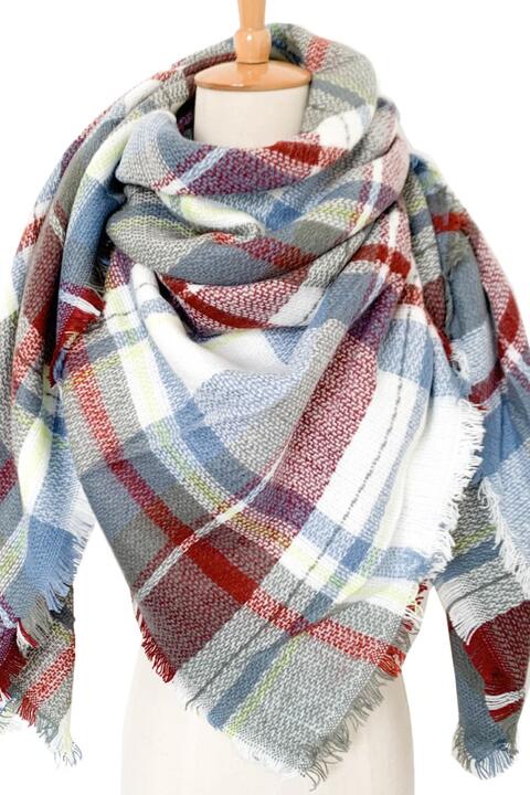 Plaid Imitation Cashmere Scarf (Online Only)