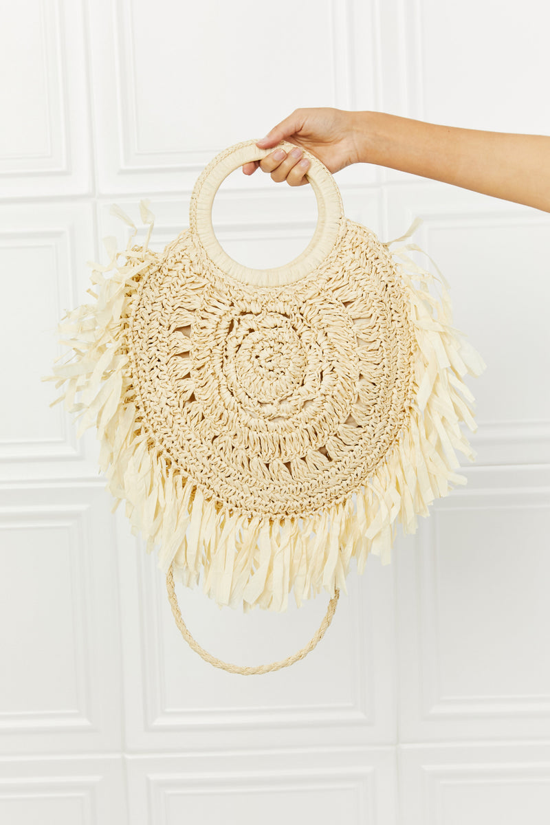 Fame Found My Paradise Straw Handbag (Online Only)