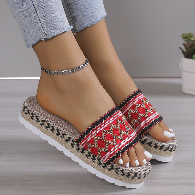 Open Toe Platform Sandals (Online Only)