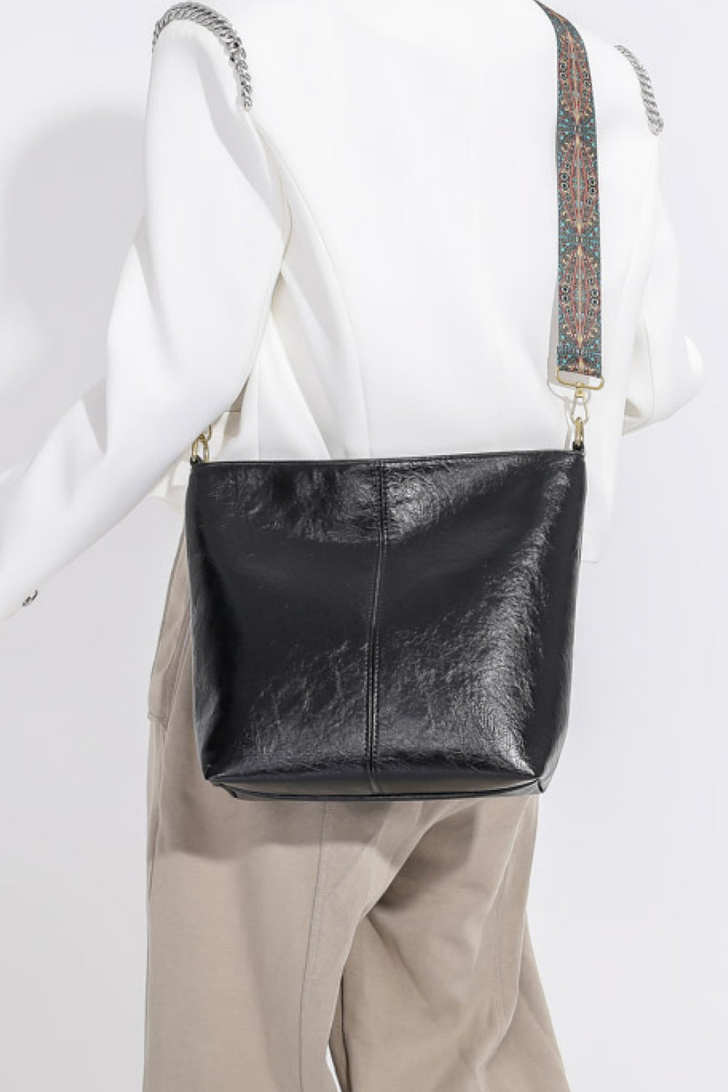 Vegan Leather Shoulder Bag  (Online Only)