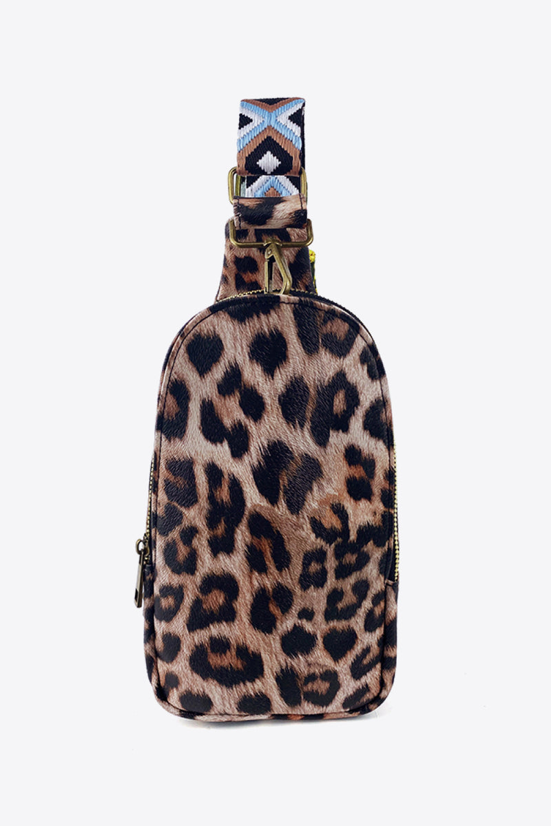 Printed PU Leather Sling Bag  (Online Only)