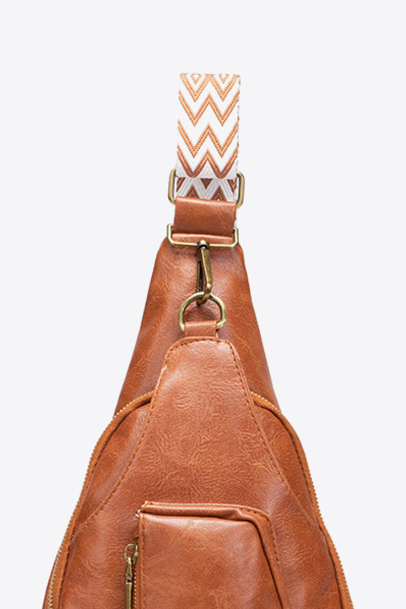 All The Feels PU Leather Sling Bag  (Online Only)