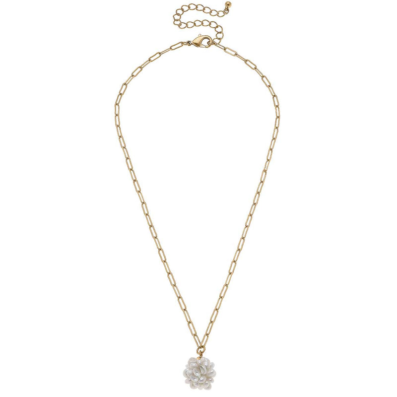 Rosalie Pearl Cluster Necklace