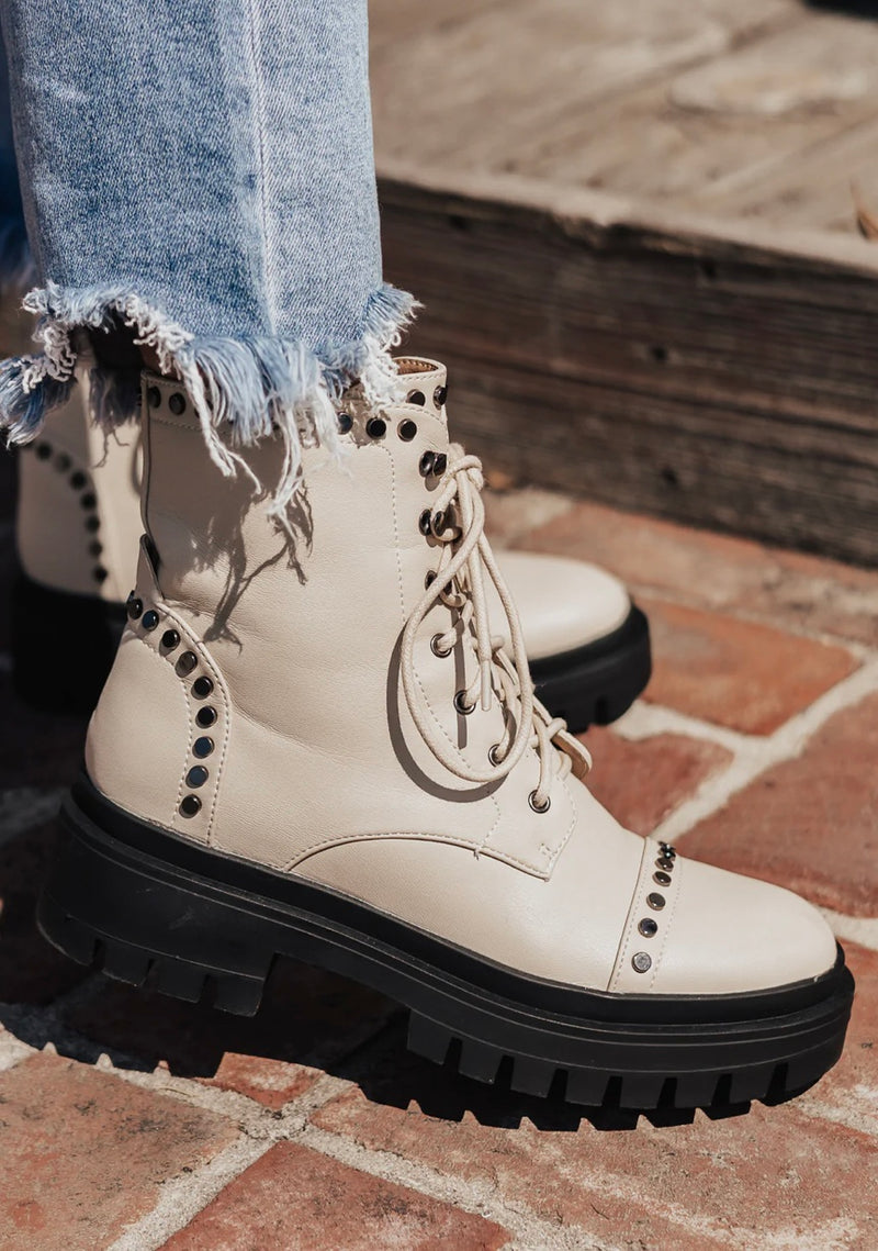 Whisper Bone Combat Boot