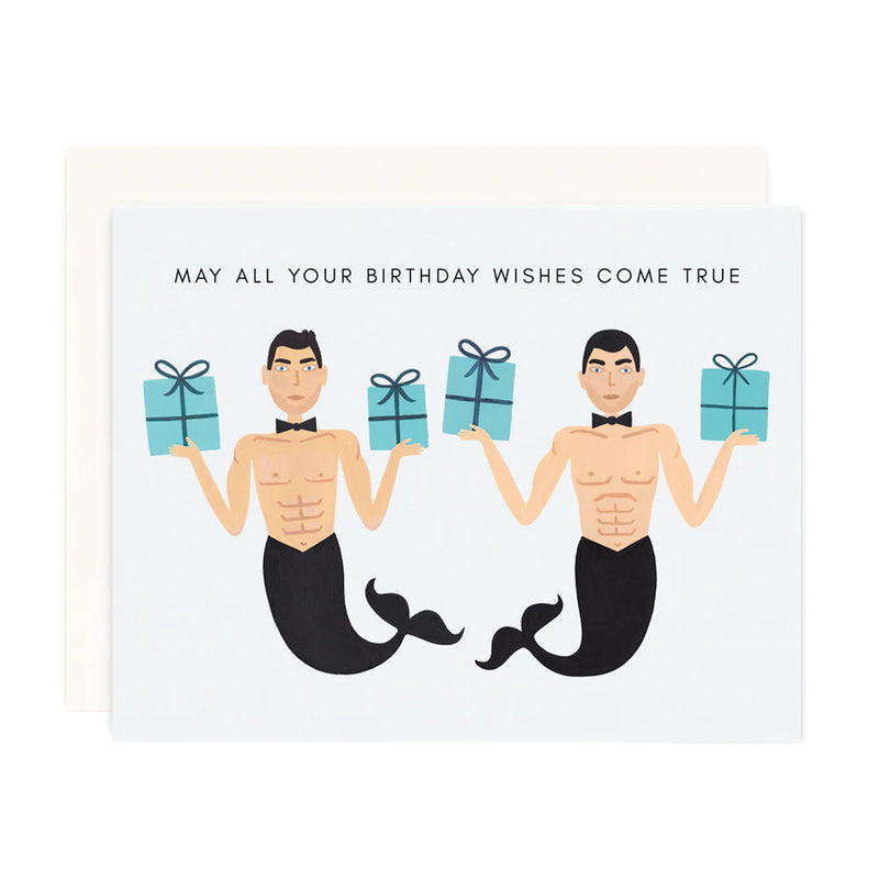 Merman Birthday Wishes Card