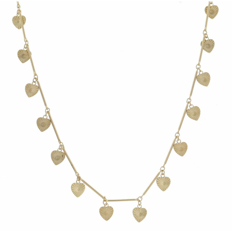 Gold Kendra Station Necklace W/ Charms
