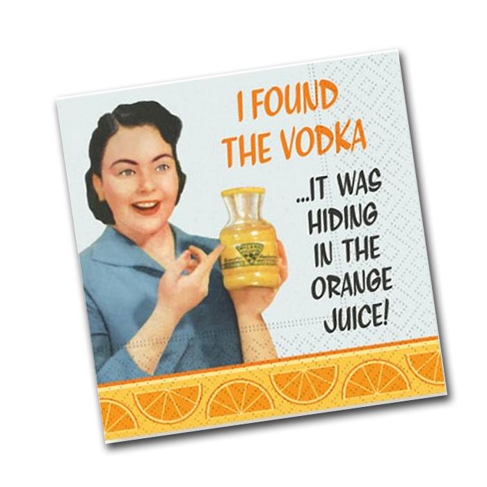 In The Orange Juice Beverage Napkin Holder
