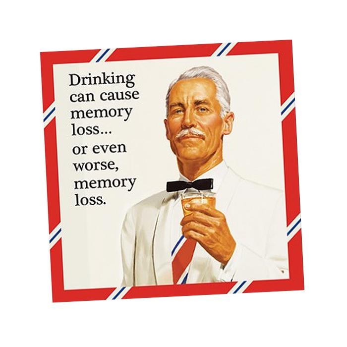 Memory Loss Beverage Napkin