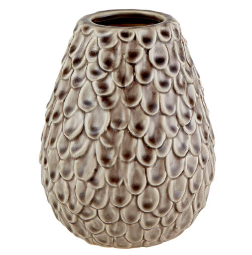 Large Grey Textured Vase