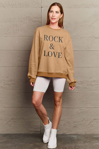 ROCK ＆ LOVE Graphic  Sweatshirt (Online Only)