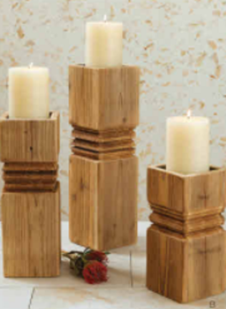 Small Natural Candle Holder