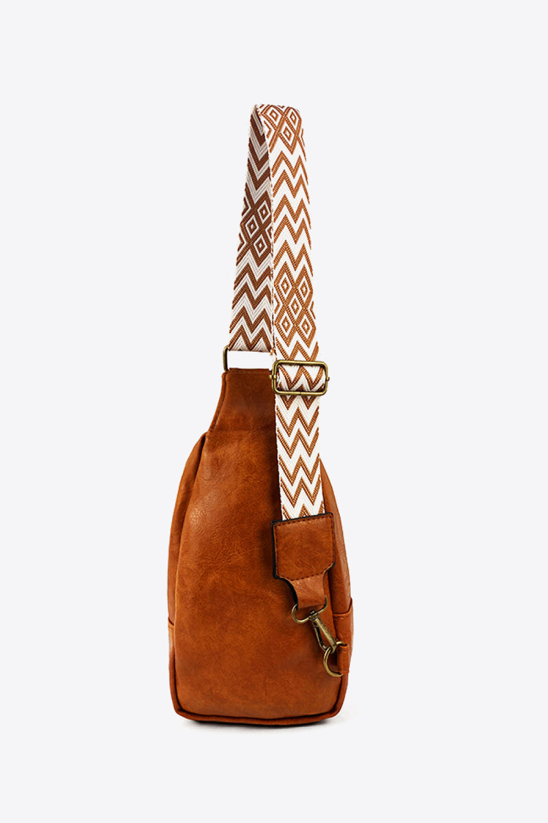 Adjustable Guitar Strap PU Leather Sling Bag  (Online Only)