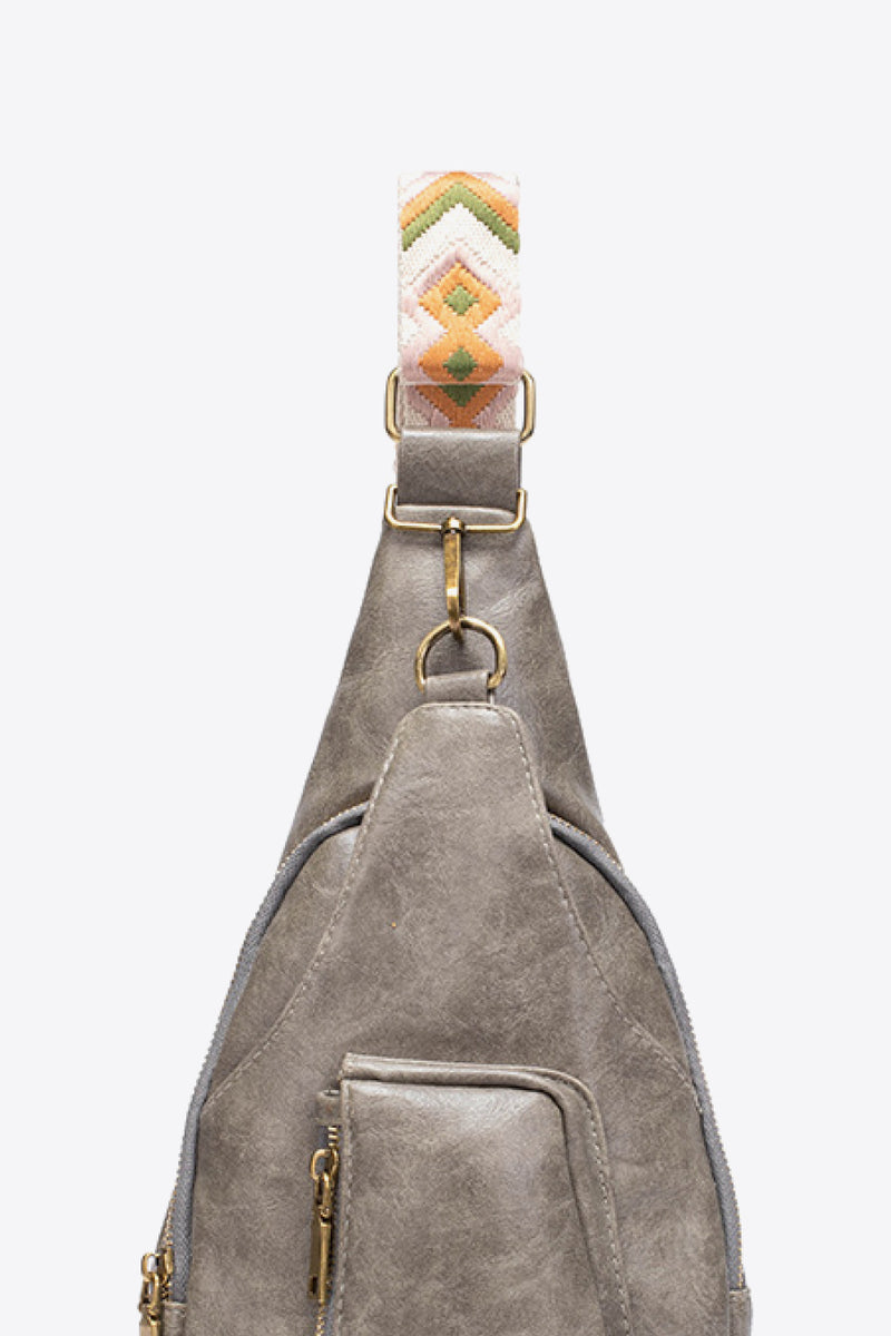 All The Feels PU Leather Sling Bag  (Online Only)